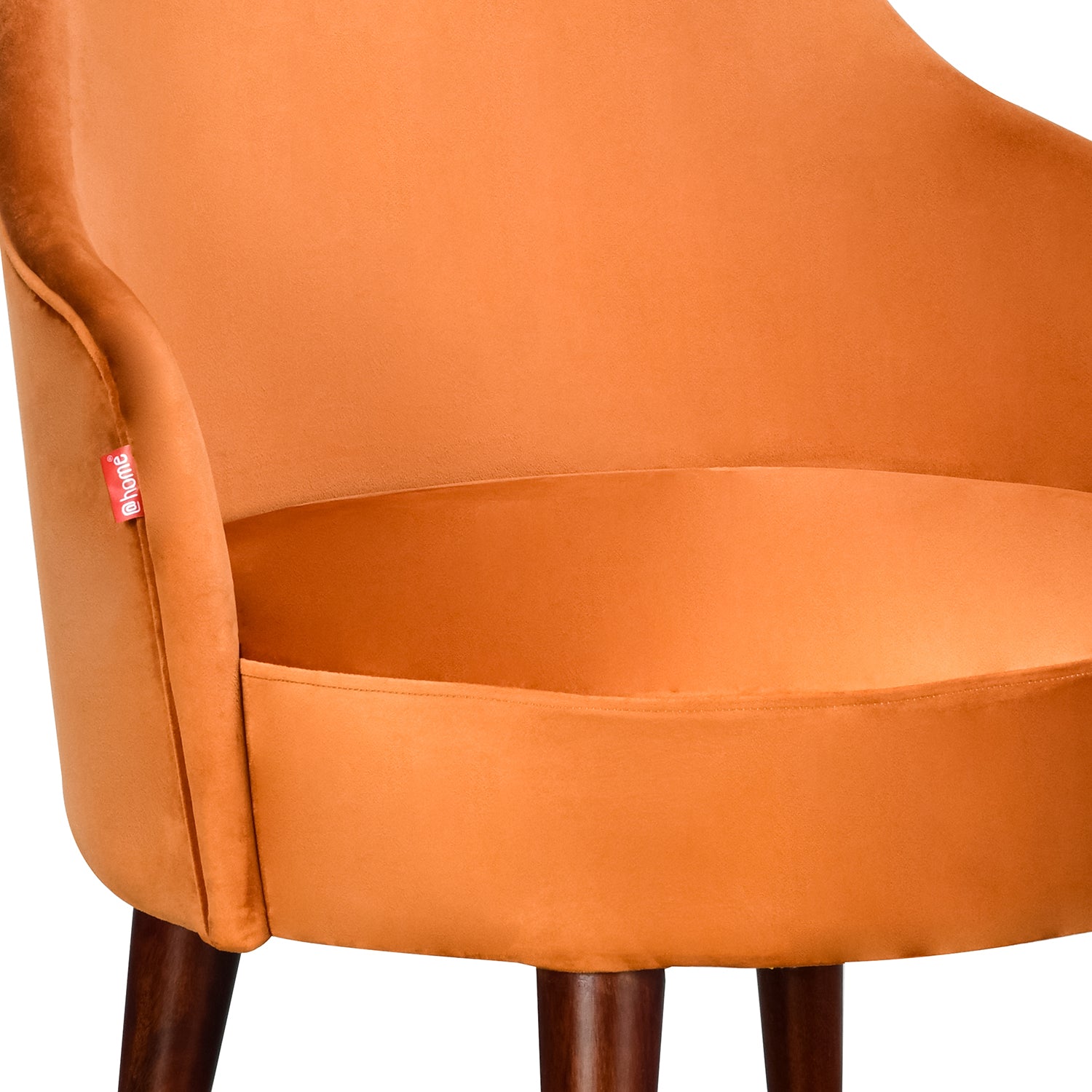 Loren Fabric Arm Chair (Rust Brown)