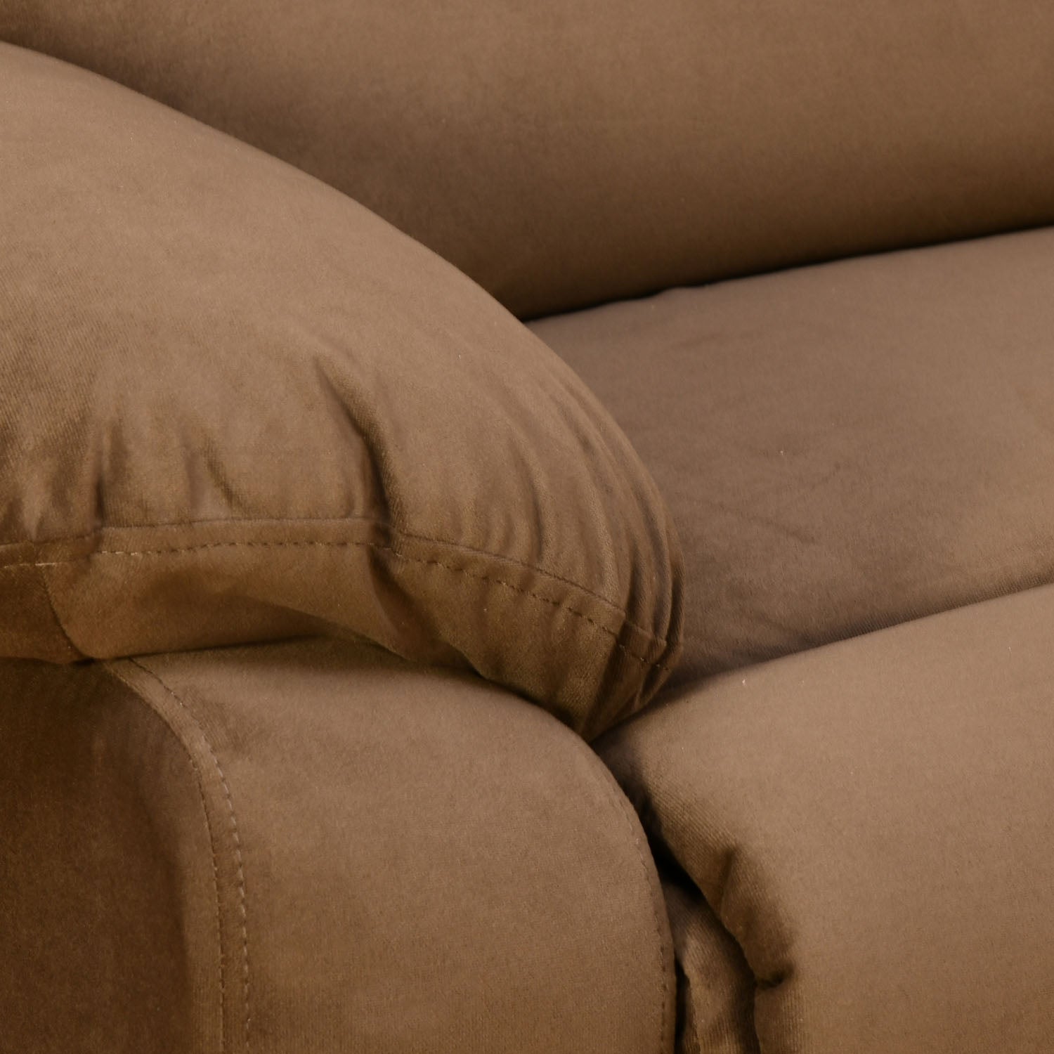 Luxury 2 Seater Fabric Sofa (Brown)