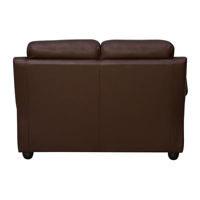Mandy 2 Seater Leather Sofa (Burgundy)