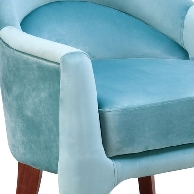 Marine Fabric Arm Chair (Aqua Blue)