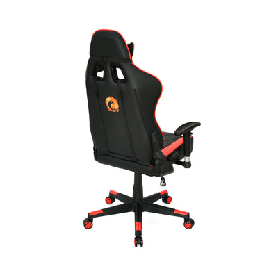 Marvel Leatherette Ergonomic Gaming Chair with Neck & Lumbar Pillow (Black & Red)