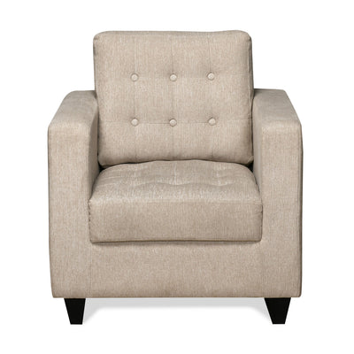 Matthew 1 Seater Fabric Sofa (Beige)