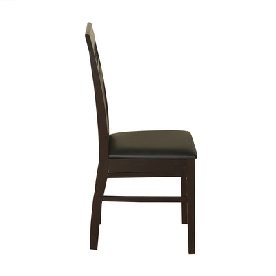 Mauna Dining Chair Set of 2 (Dark Cappucino)