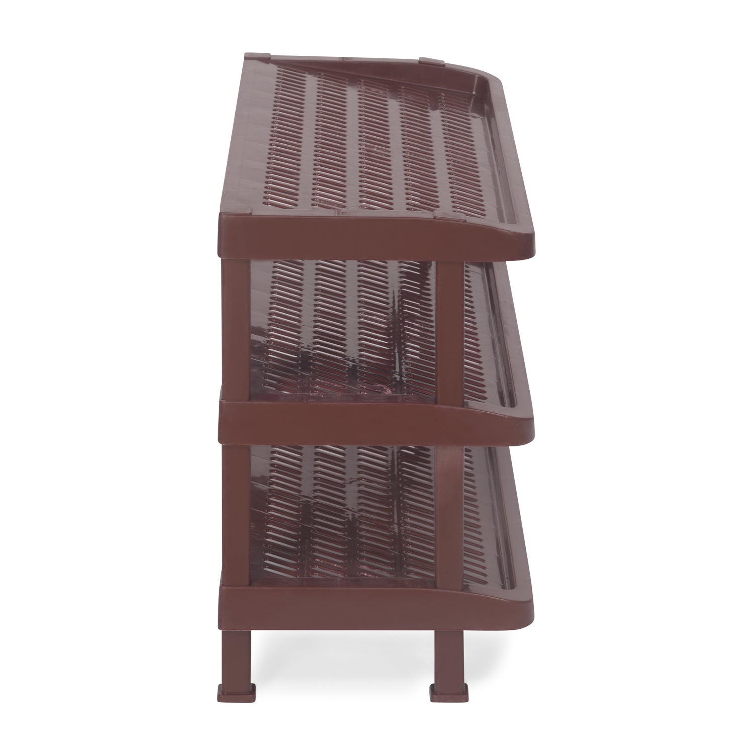 Nilkamal Multipurpose 3 Shelf Rack (Maroon)