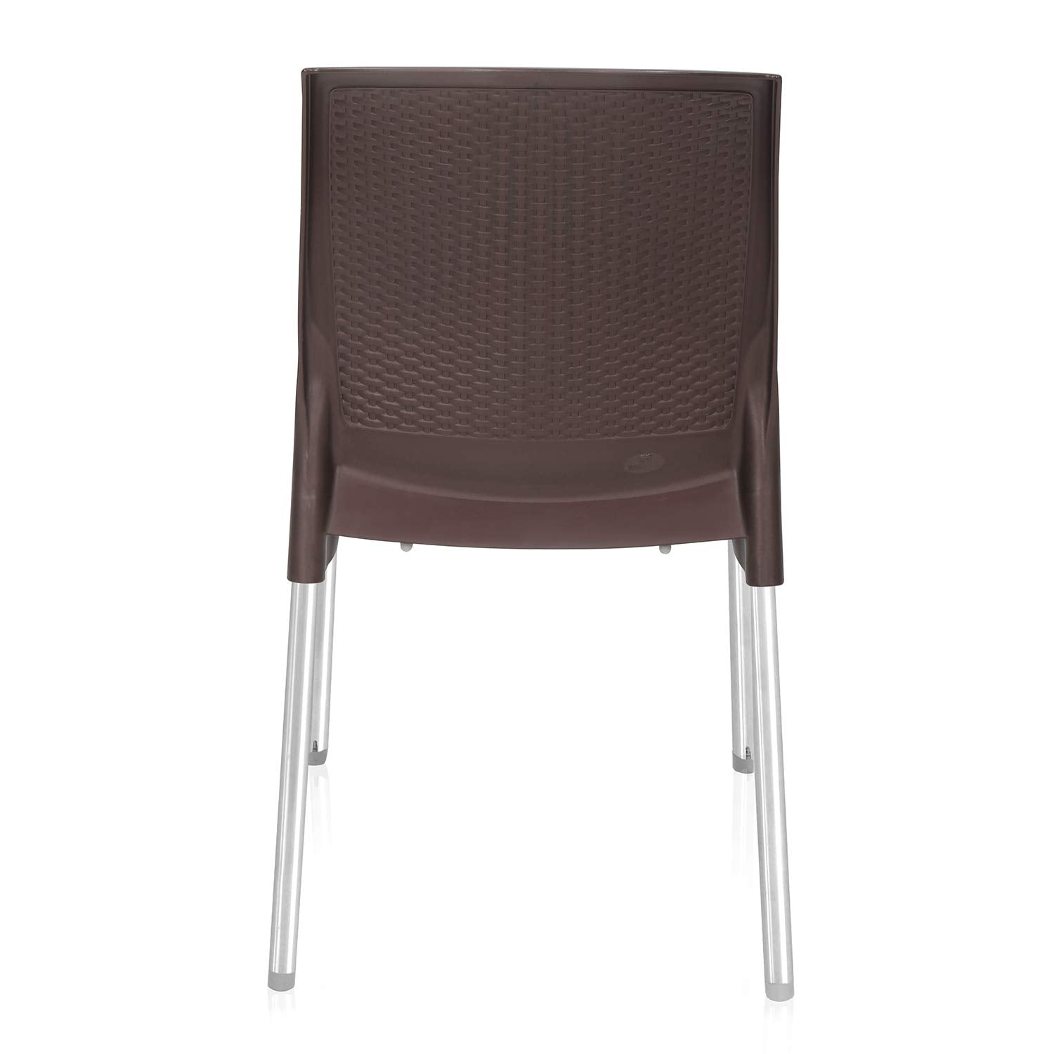 Nilkamal Novella 17 Stainless Steel Chair (Weather Brown)