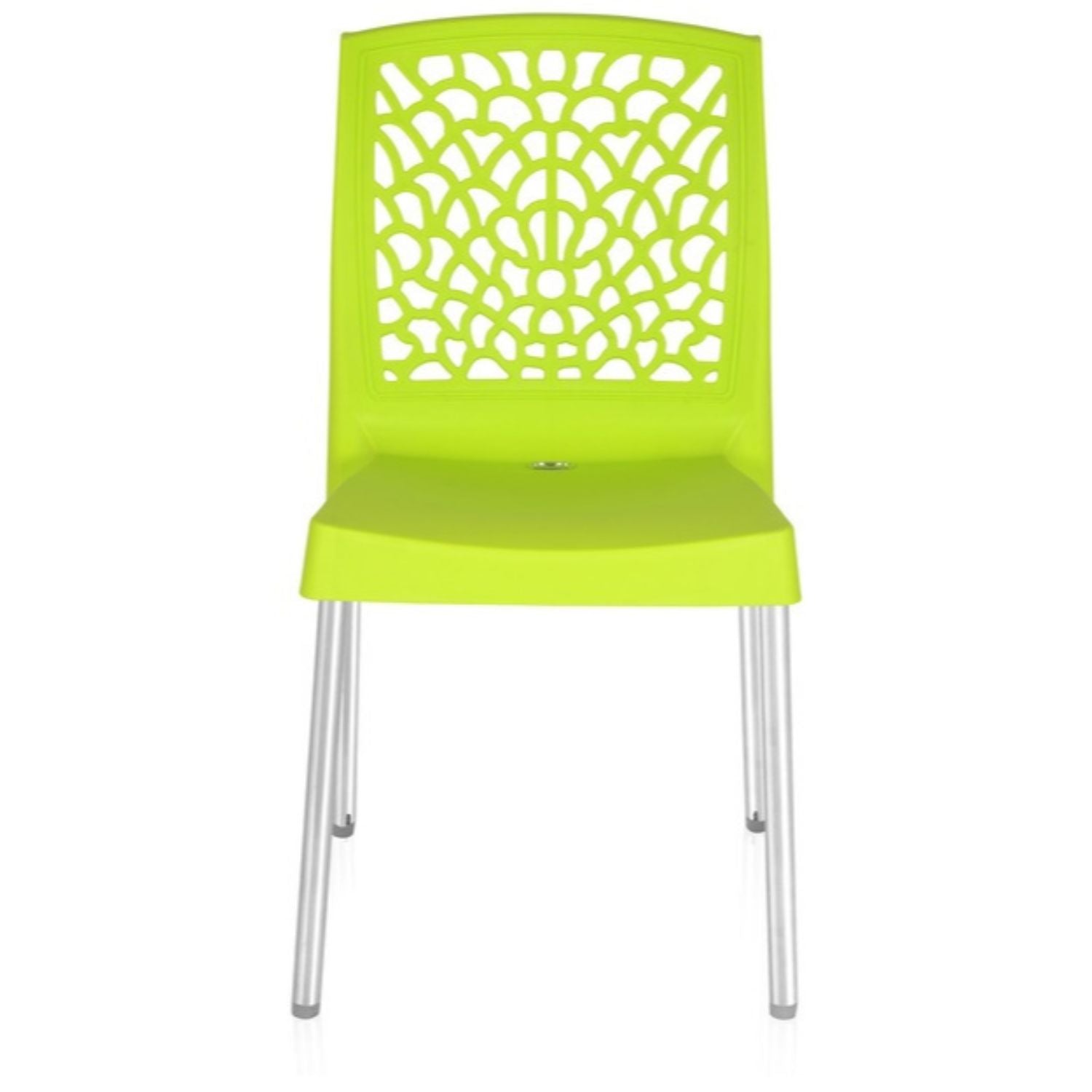 Nilkamal Novella 19 Stainless Steel Chair (Citrus Green)