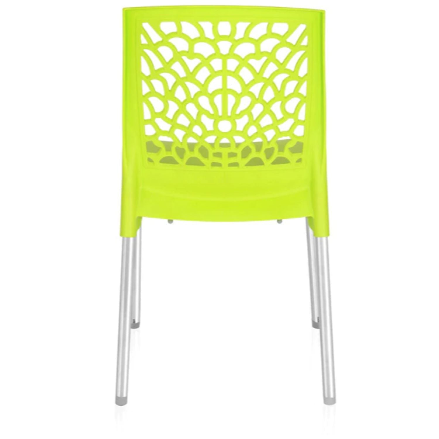 Nilkamal Novella 19 Stainless Steel Chair (Citrus Green)