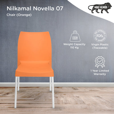 Nilkamal Novella 07 Chair (Orange)