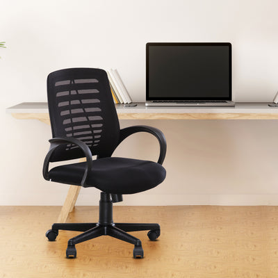 Elantra Medium Back Office Chair (Black)