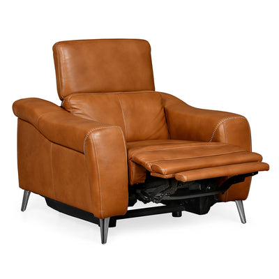 Olympus 1 Seater Adjustable Headrest Power Recliner Sofa (Tan)