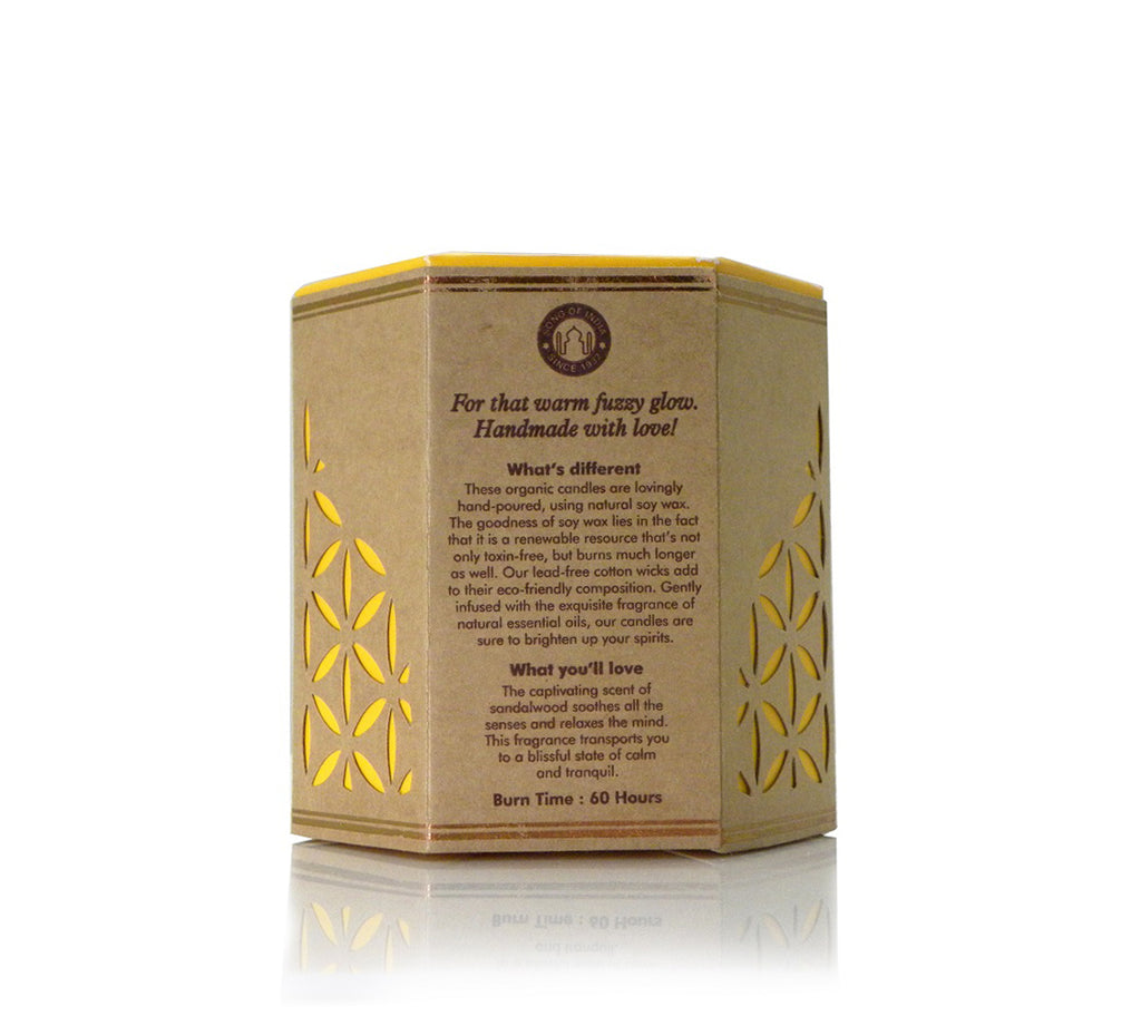 Song of India 200 g Mysore Chandan Organic Soy Candle