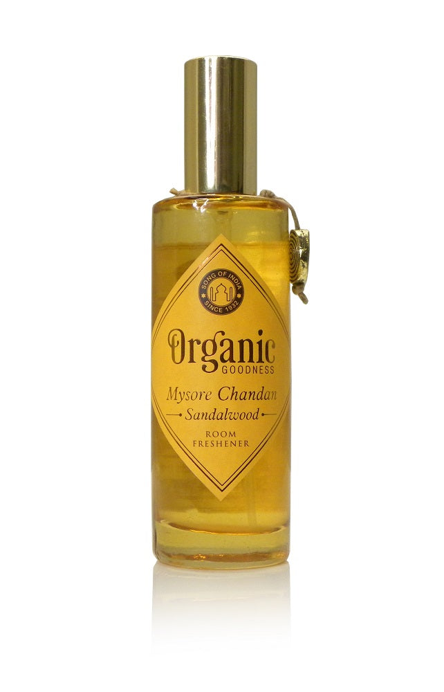 Song of India 100 ml Mysore Chandan Organic Air Freshener Room Spray Glass Bottle