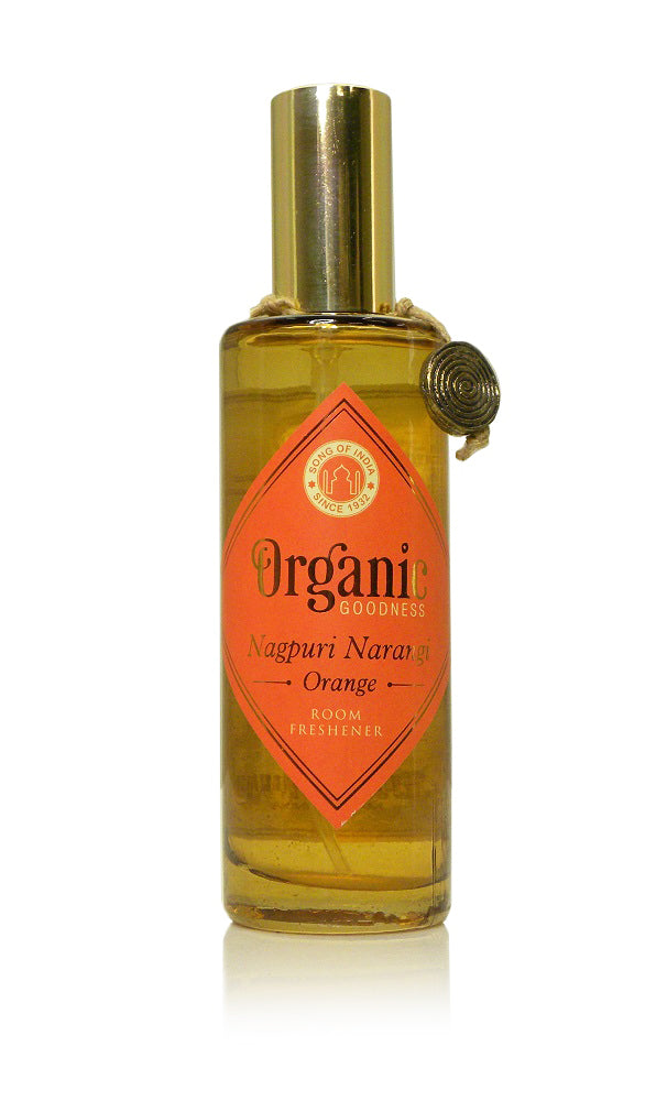 Song of India 100 ml Nagpuri Narangi Organic Air Freshener Room Spray Glass Bottle