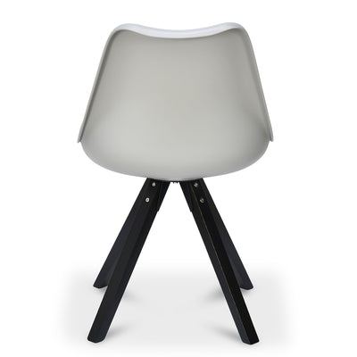Oyster Solid Wood Dining Chair (Dark Walnut)