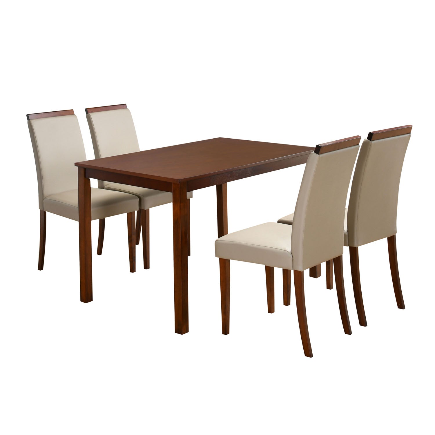 Pearl 4 Seater Dining Set  Cappucino)