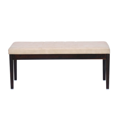 Pedro Solid Wood Dining Bench in Beige Finish