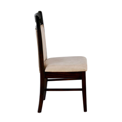 Pedro Solid Wood Dining Chair in Beige Finish
