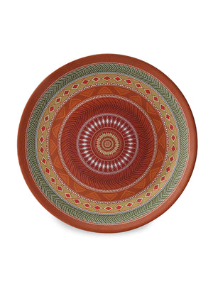 Tribal Persian Melamine Small Plate (Brown)