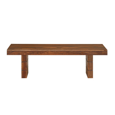 Pride Solid Wood 6 Seater Dining Bench (Walnut)