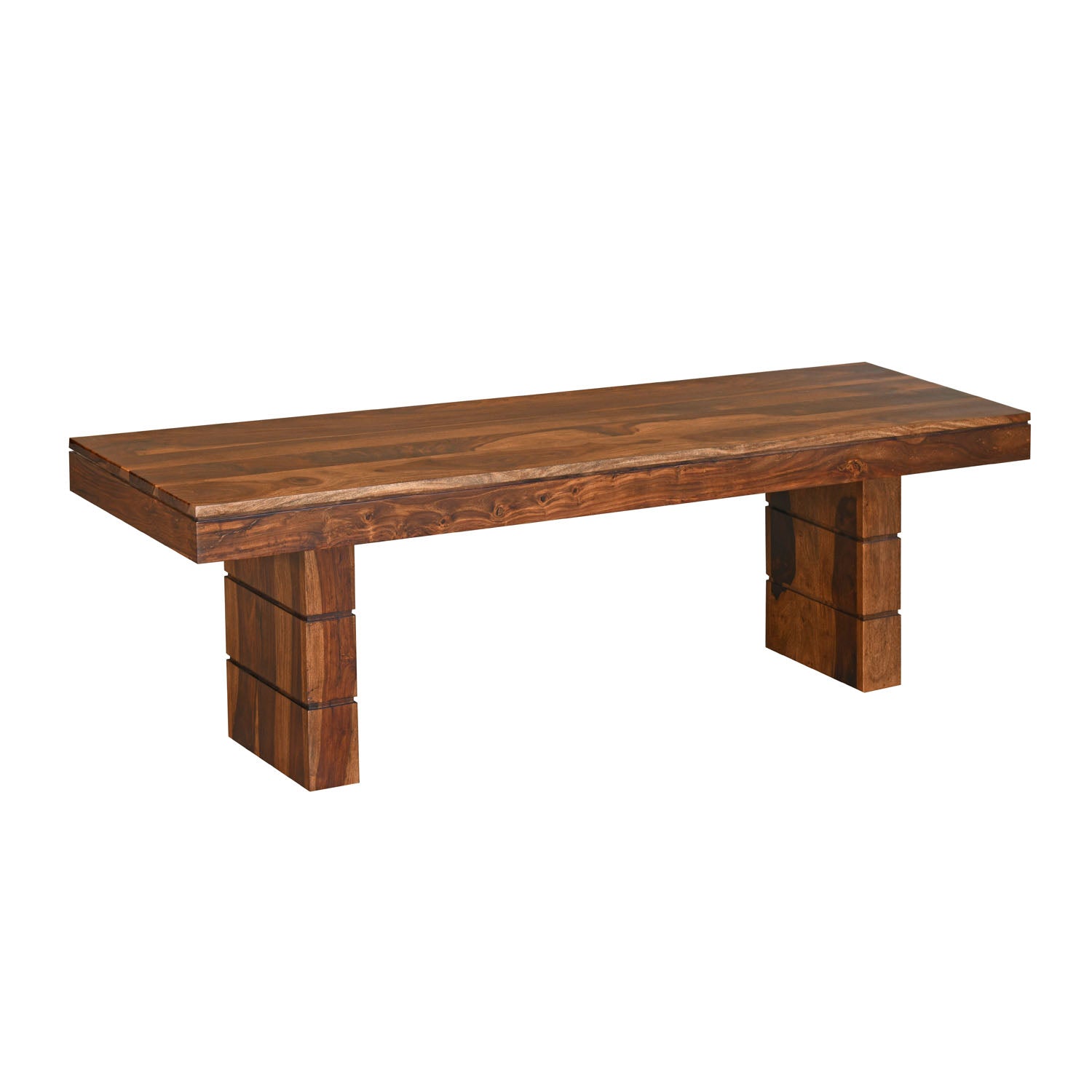 Pride Solid Wood 6 Seater Dining Bench (Walnut)