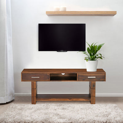Pride Solid Wood TV Unit (Walnut)