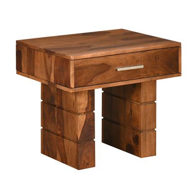 Pride Solid Wood Side Table (Walnut)