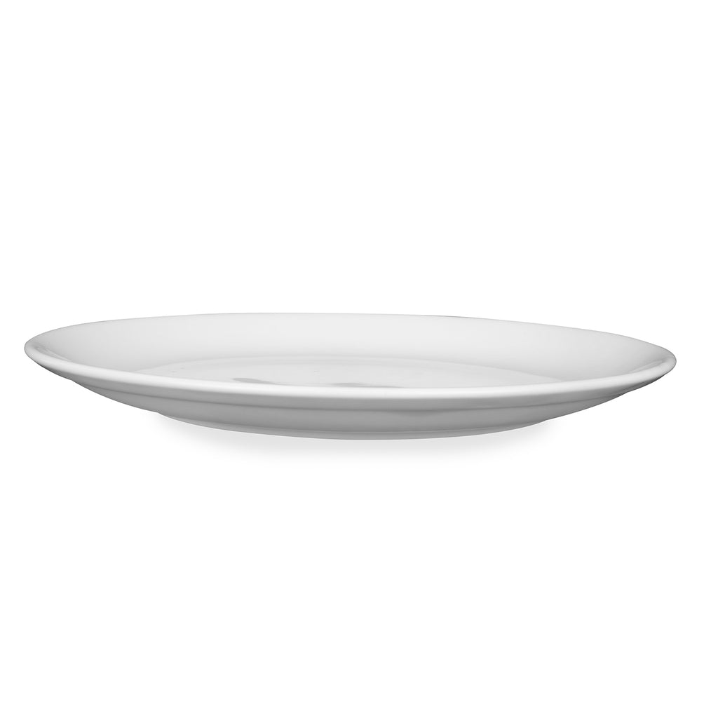 Horeca Ceramic Quarter Round Plate (White)