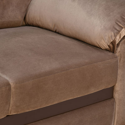Rebecca Fabric 2 Seater Sofa (Brown)