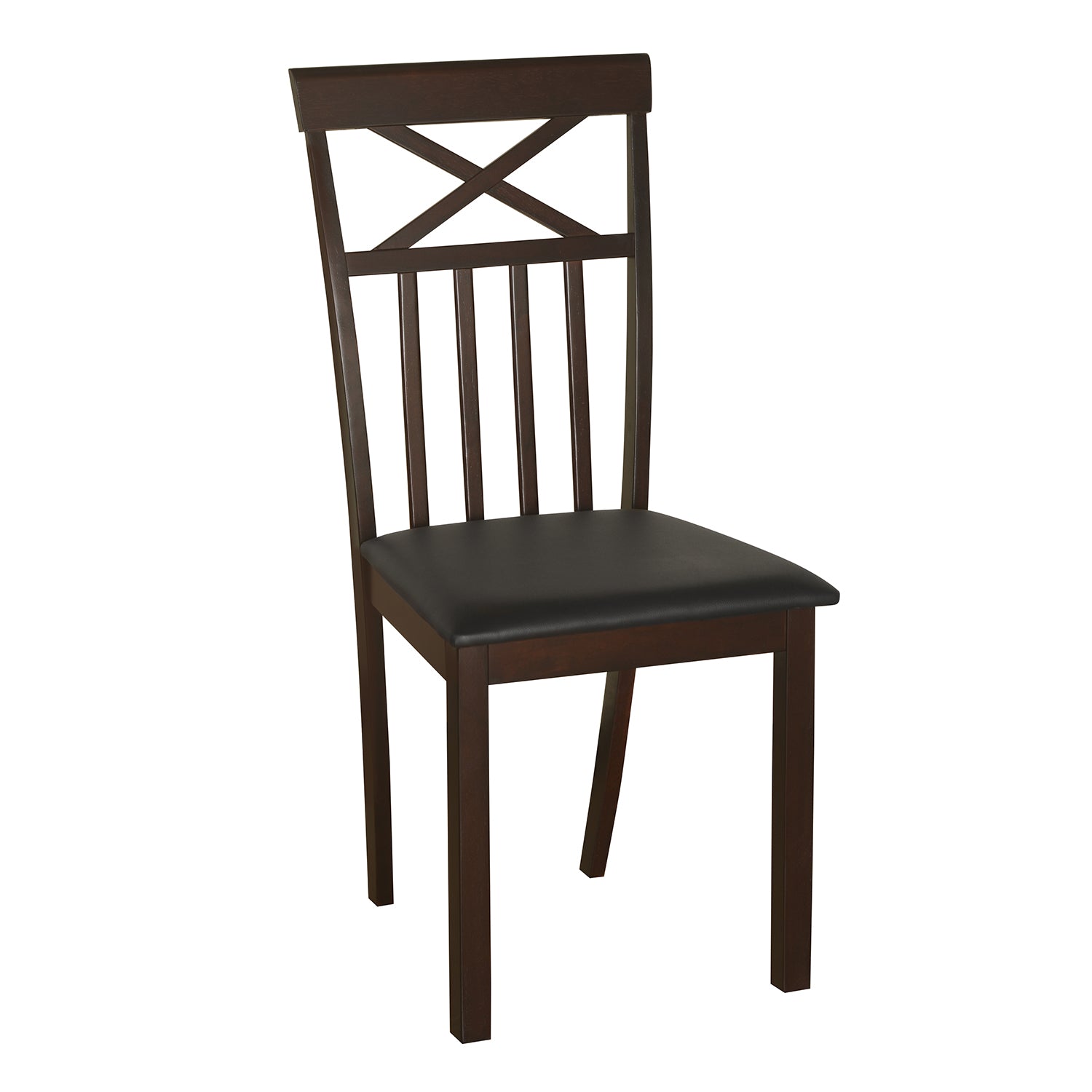 Ridge Dining Chair Set of 2 (Dark Cappucino)