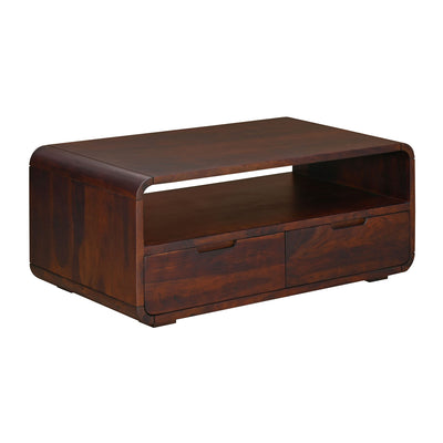 Rio Solid Wood Center Table with Storage (Country Light)