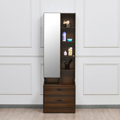 Serra Dresser with Mirror (Walnut)