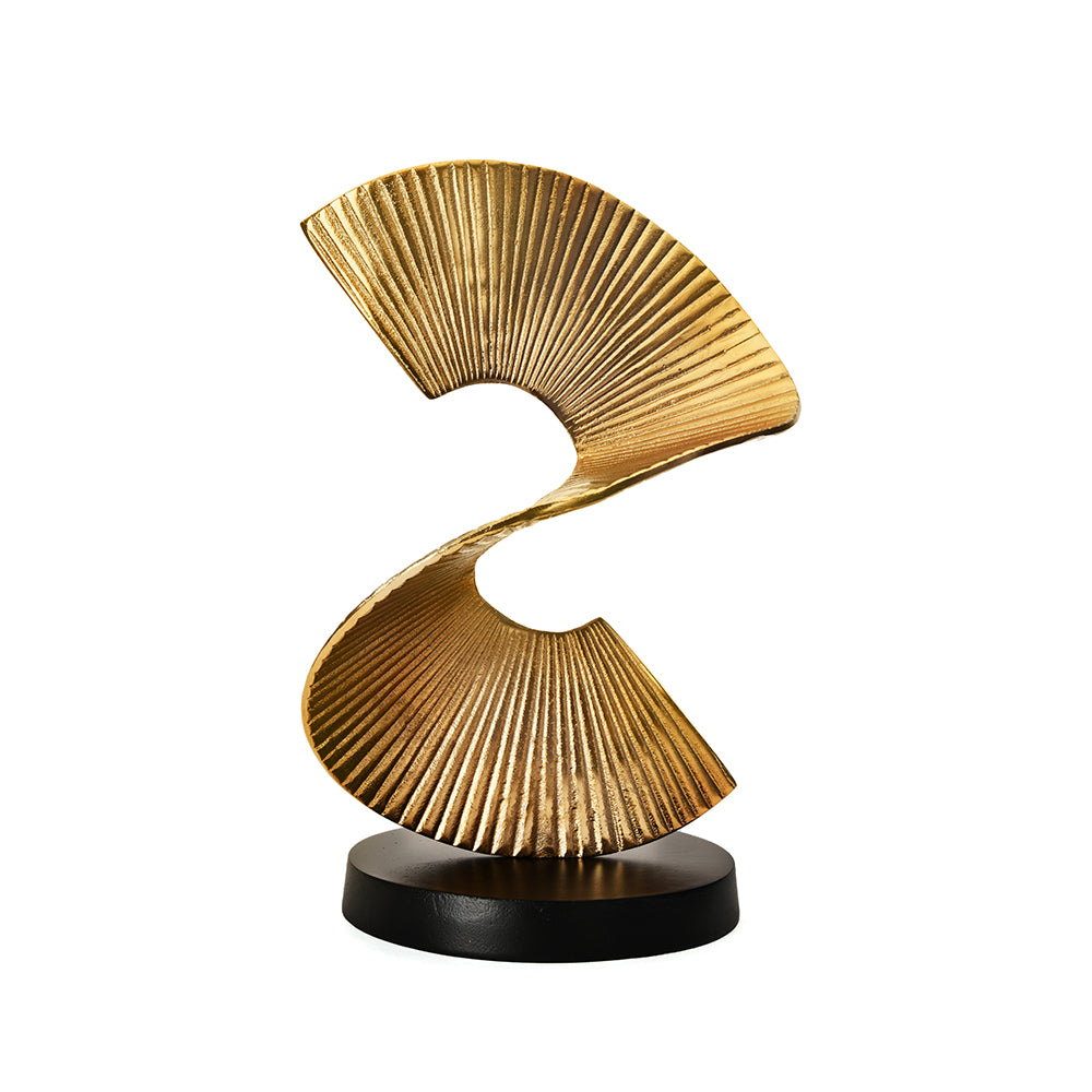 Conical Arched Decorative Metal Showpiece (Gold)