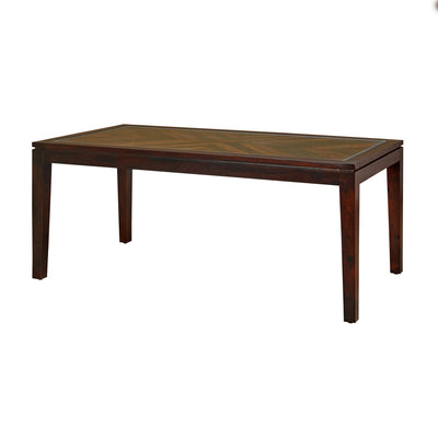 Spitzer Veneer Top Solid Wood 6 Seater Dining Table (Walnut)
