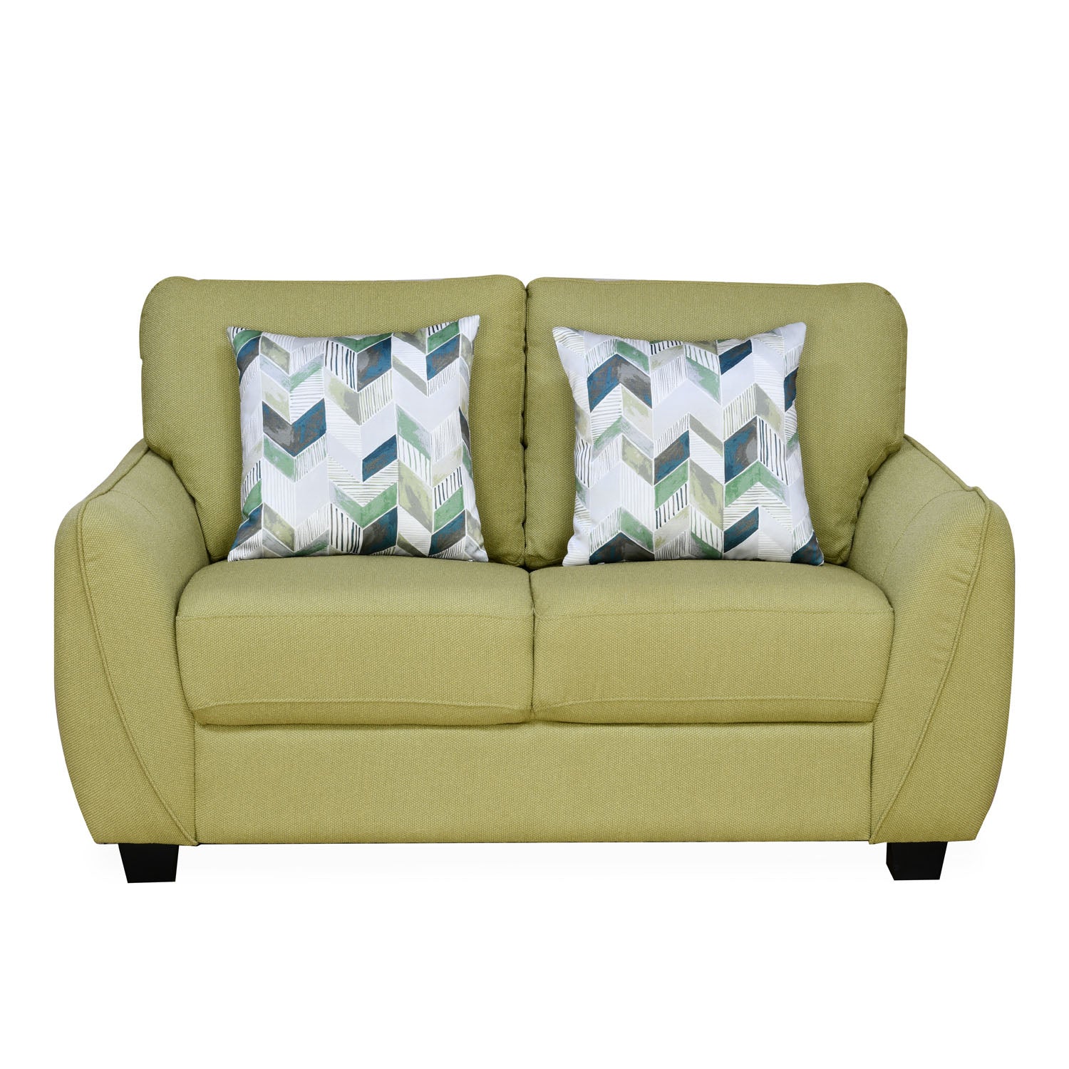 Springfield 2 Seater Fabric Sofa (Light Olive Green)