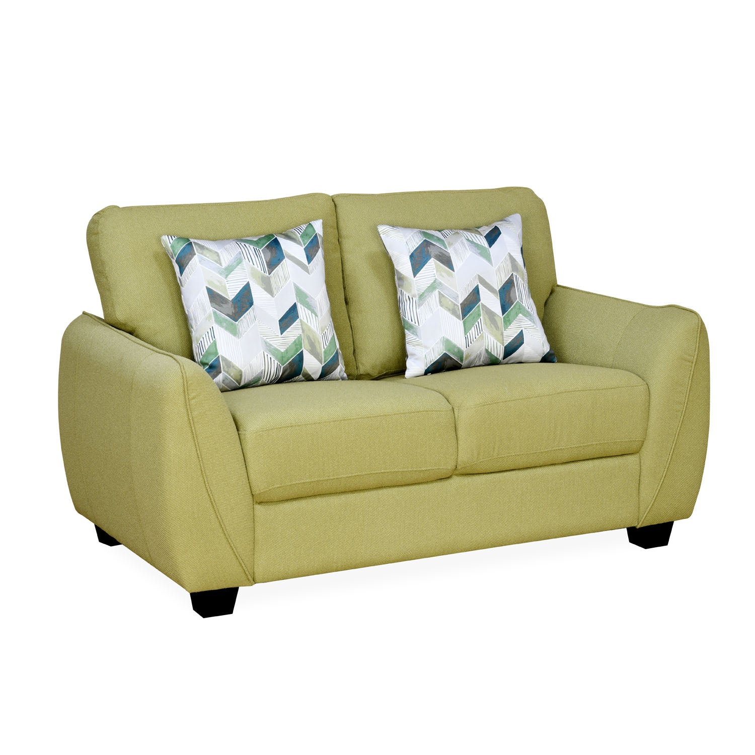 Springfield 2 Seater Fabric Sofa (Light Olive Green)