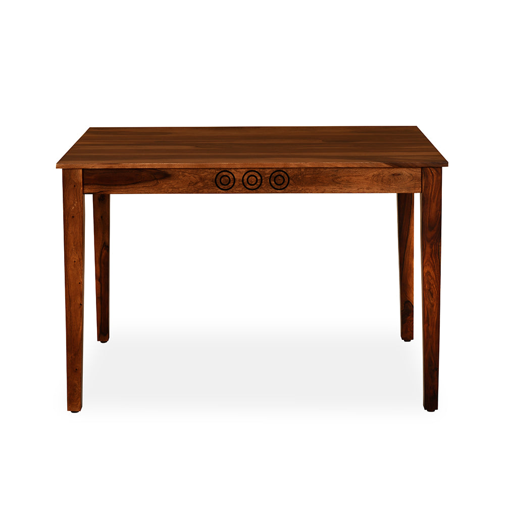 Target Solid Wood 4 Seater Dining Table (Walnut)