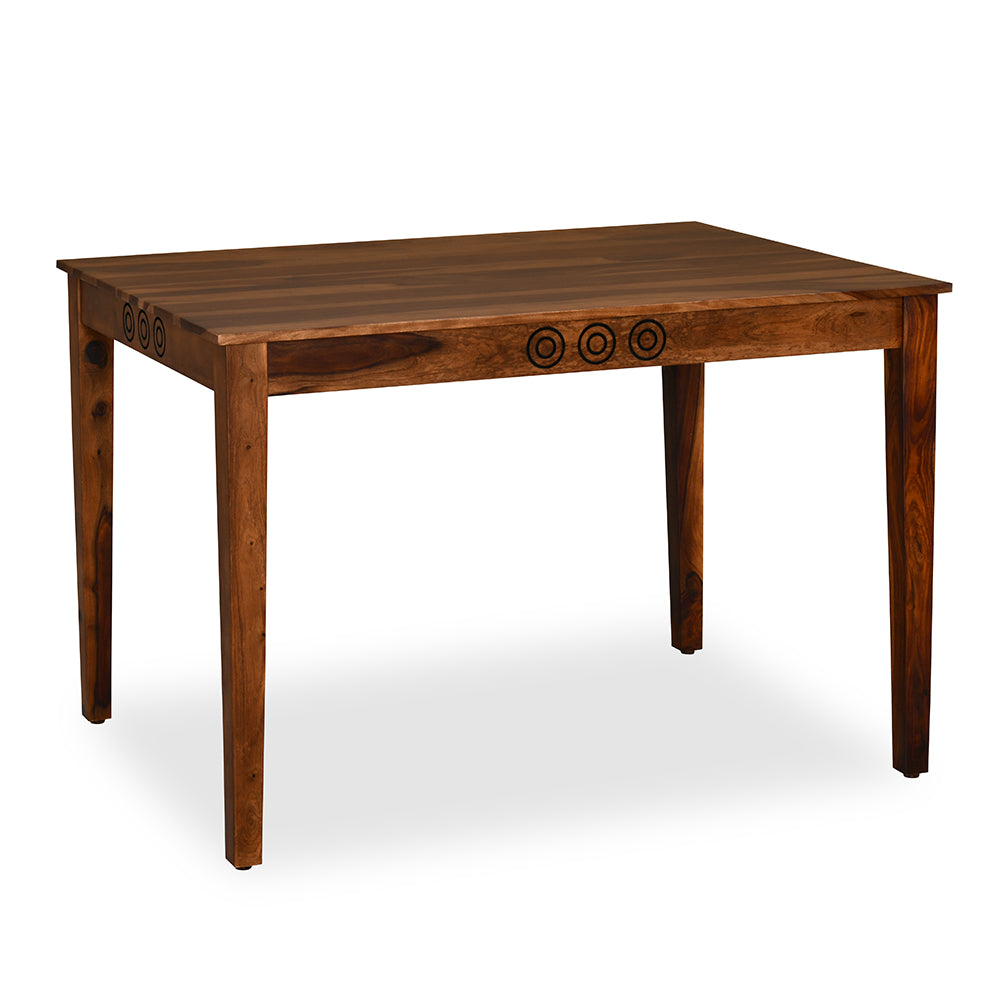 Target Solid Wood 4 Seater Dining Table (Walnut)