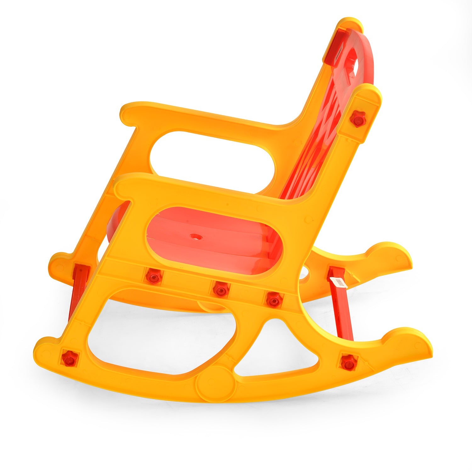 Nilkamal Toy Rocker Kids Chair (Red/Yellow)