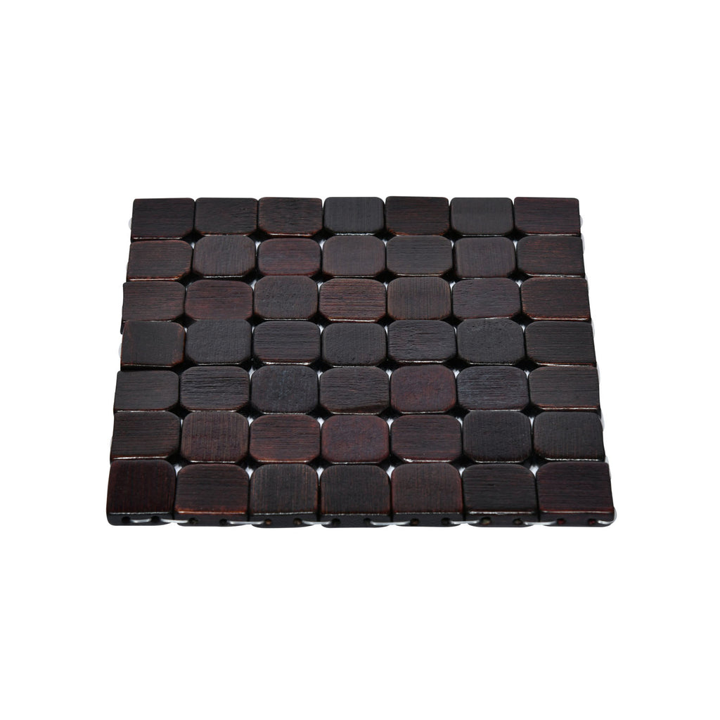 Check Scale Trivet Set of 2 Brown