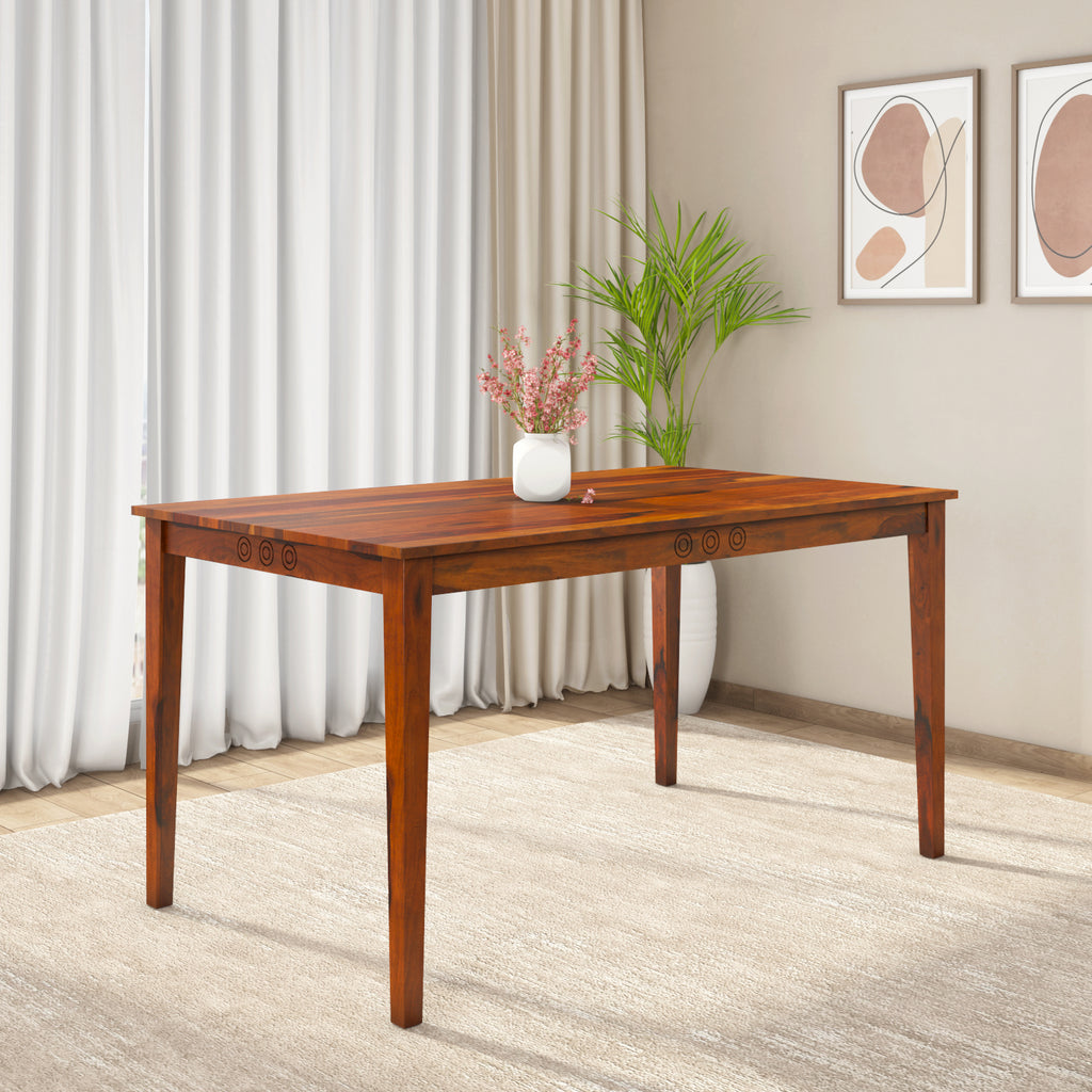Target Solid Wood 6 Seater Dining Table (Walnut)