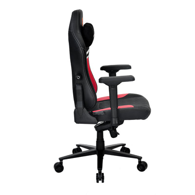 Vaden Leatherette Ergonomic Gaming Chair with Neck Pillow (Black & Red)