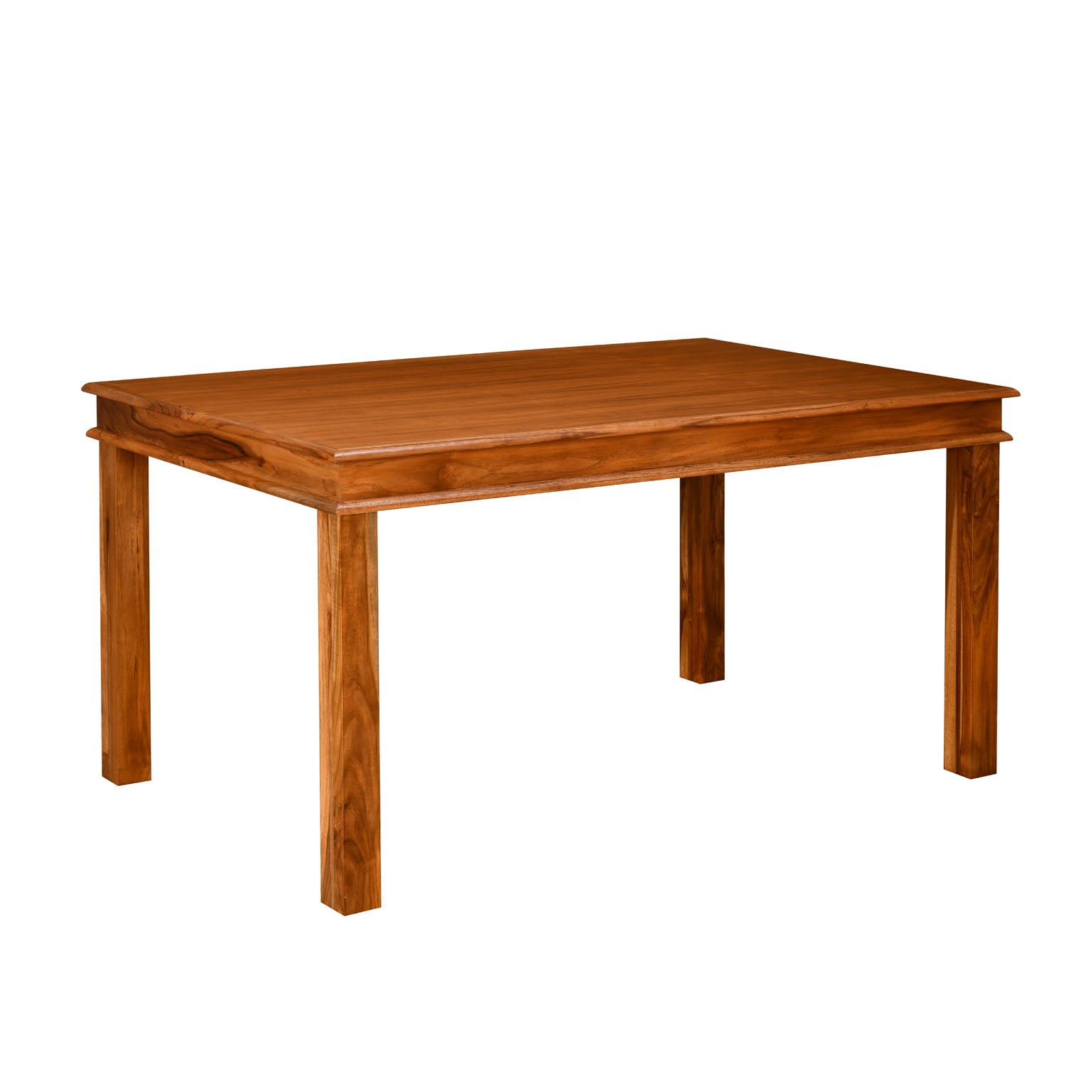 Velika Solid Wood Dining Table (Honey Brown)