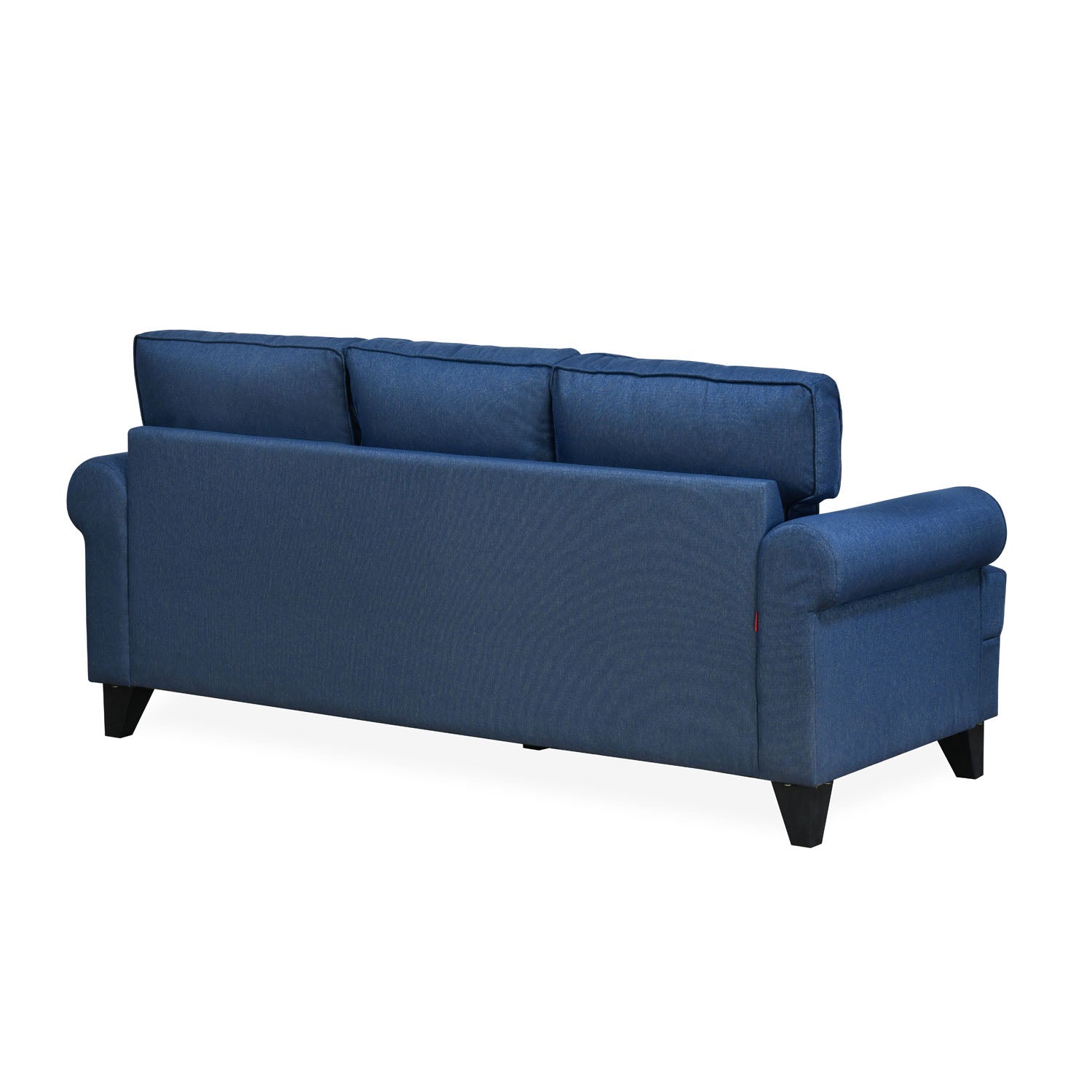 Velma 3 Seater Fabric Sofa with Cushion (Blue)