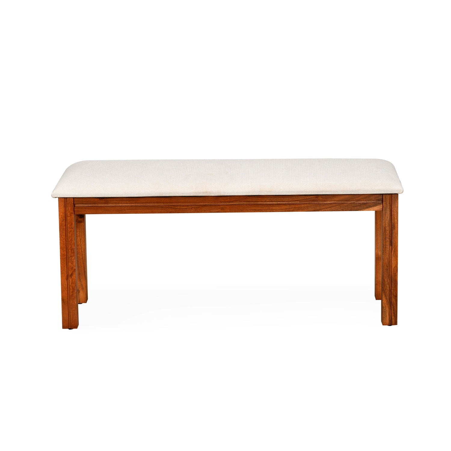 Vera 4 Searer Solid Wood Dining Bench (Honey Brown)