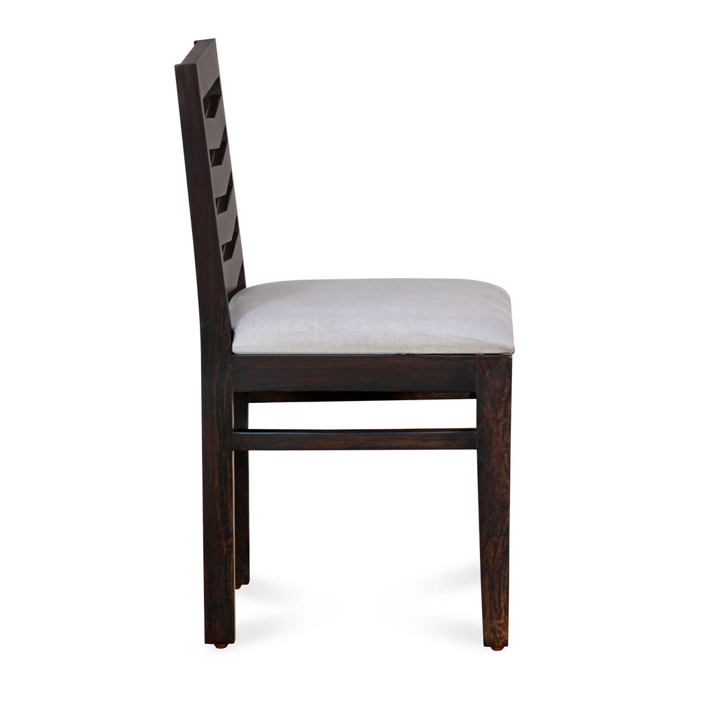 Virtue Solid Wood Dining Chair Set of 2 (Natural Walnut)