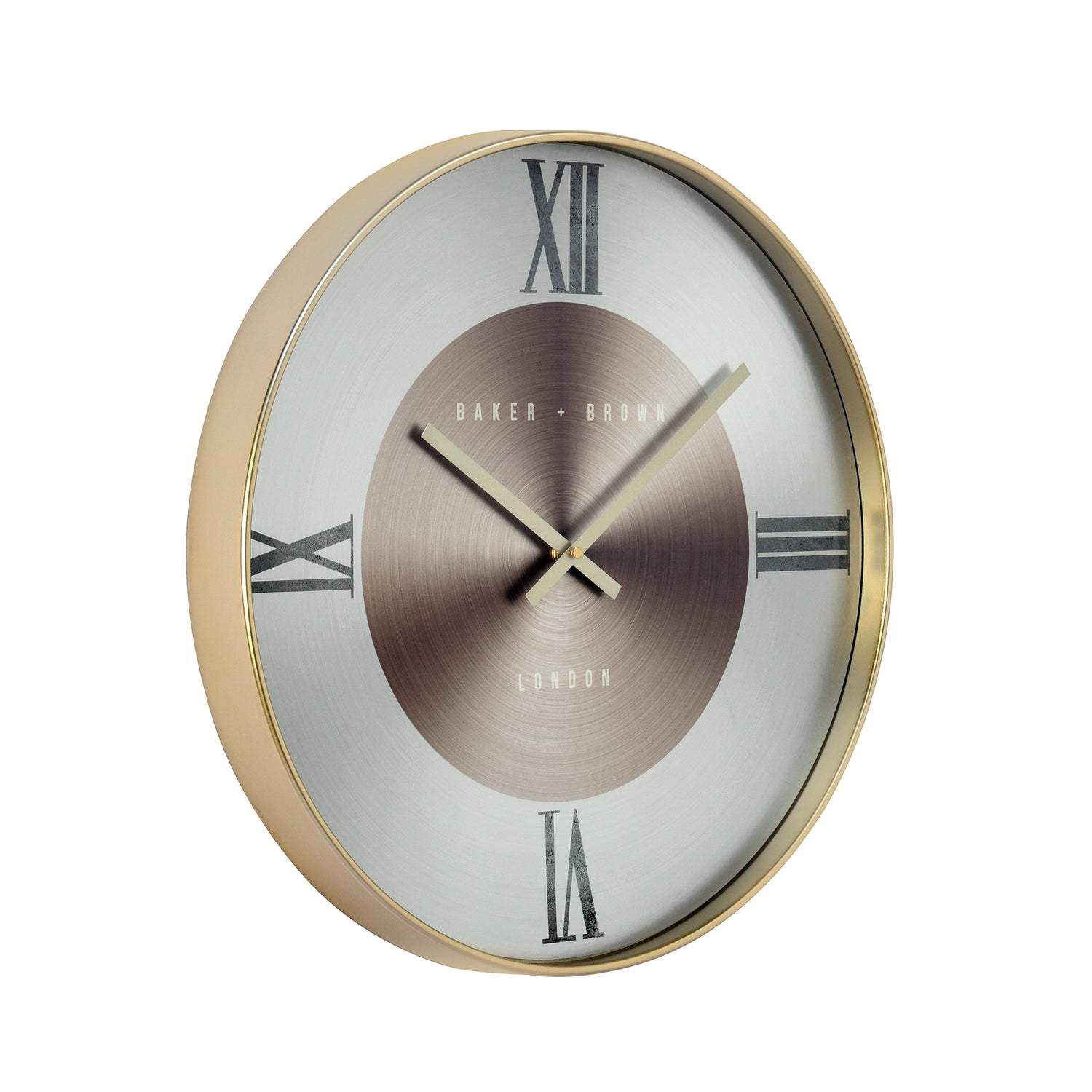 Aurous Analog Wall Clock Red & Gold