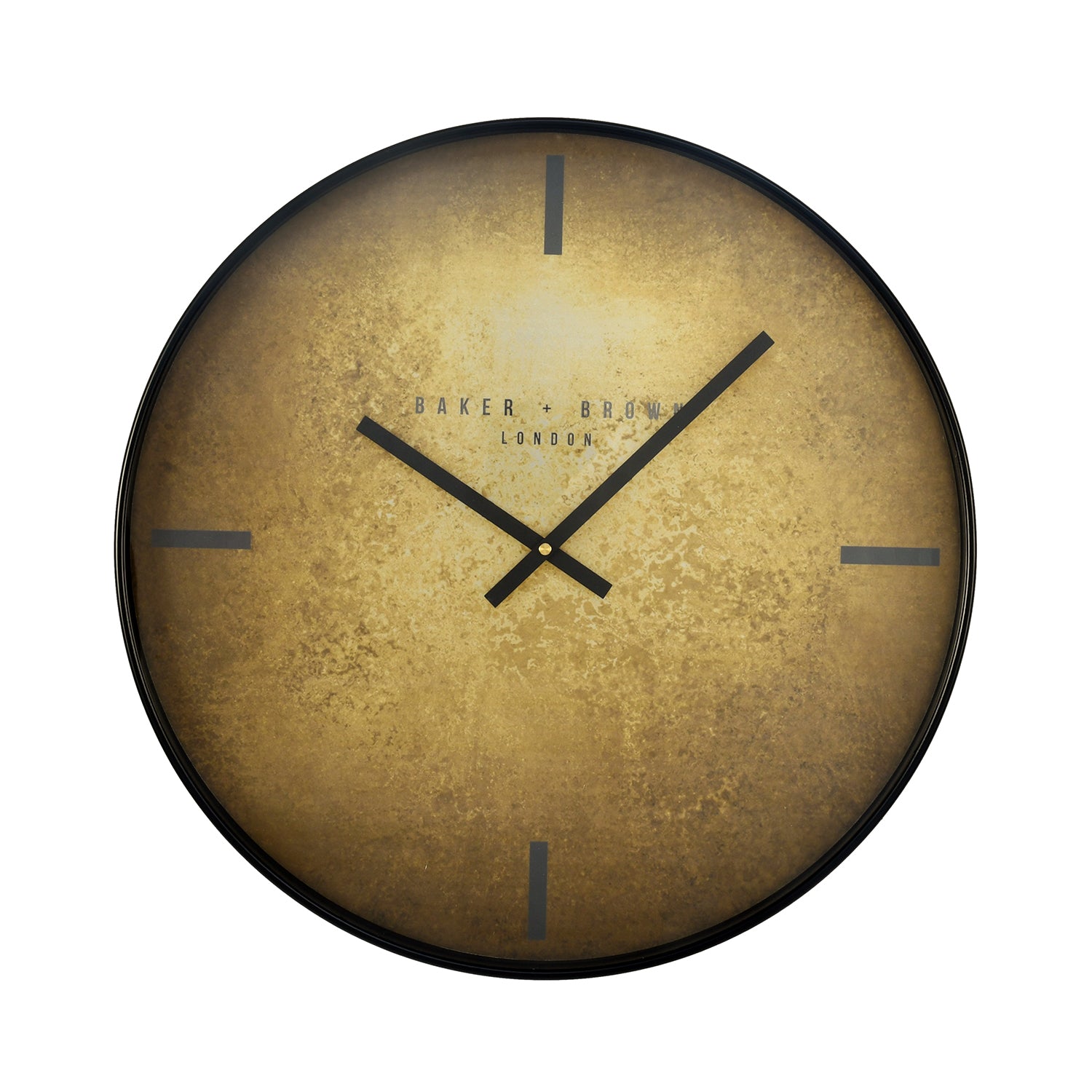 Flair Analog Wall Clock Gold