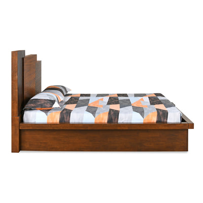 Wimberley Queen Bed with Hydraulic Storage (Brown)