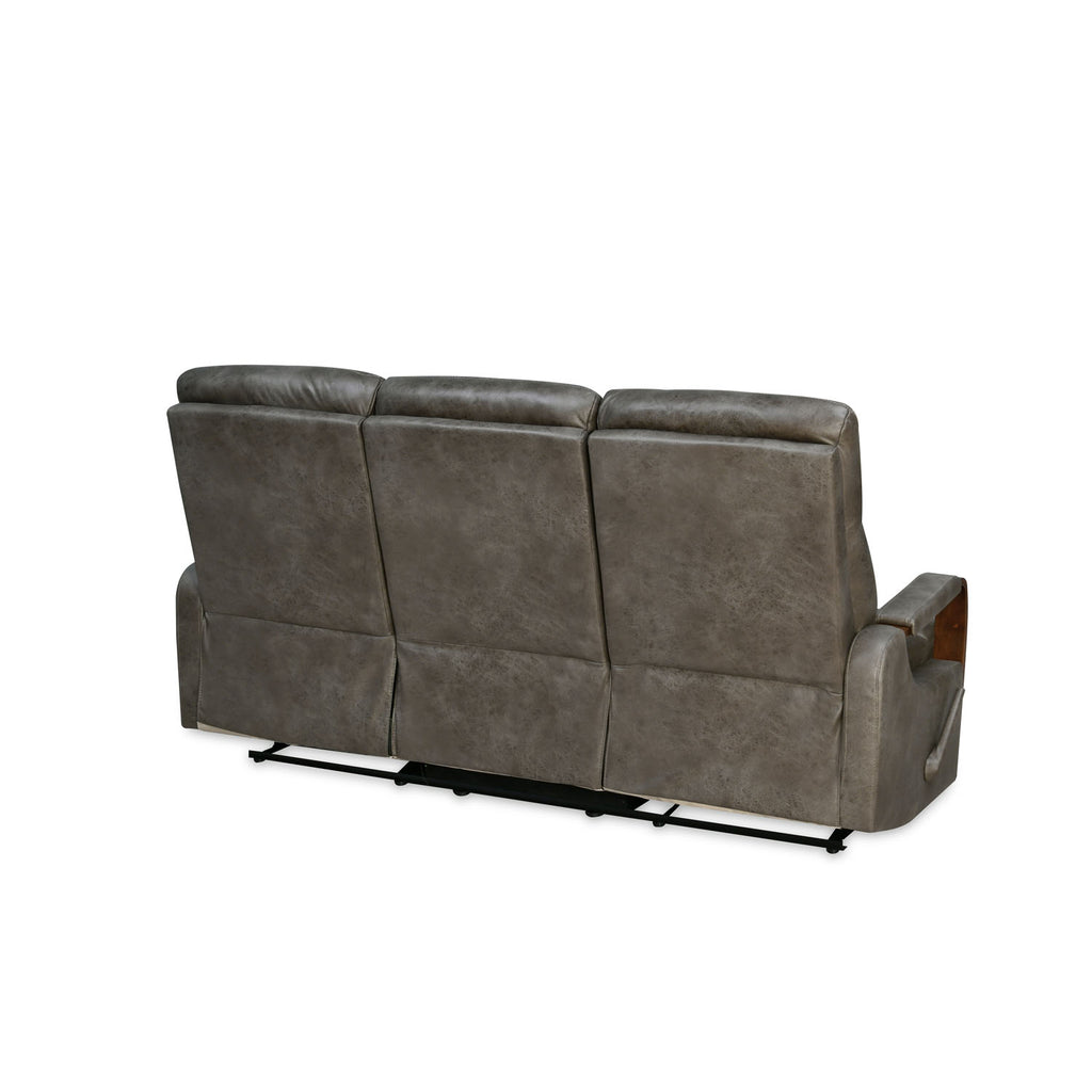 Woodbridge 3 Seater Fabric Recliner (Grey)