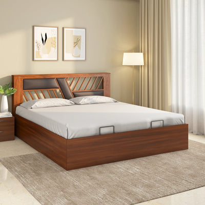 Zion Prime Bed with Semi Hydraulic Storage (Walnut)
